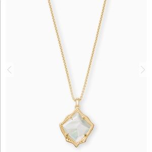 Kendra Scott Gold Mother of Pear Pendant Necklace
